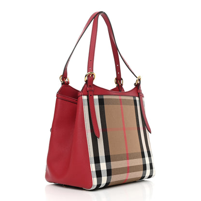 Burberry House Check Small Canterbury Tote Russet Red 3 of 12