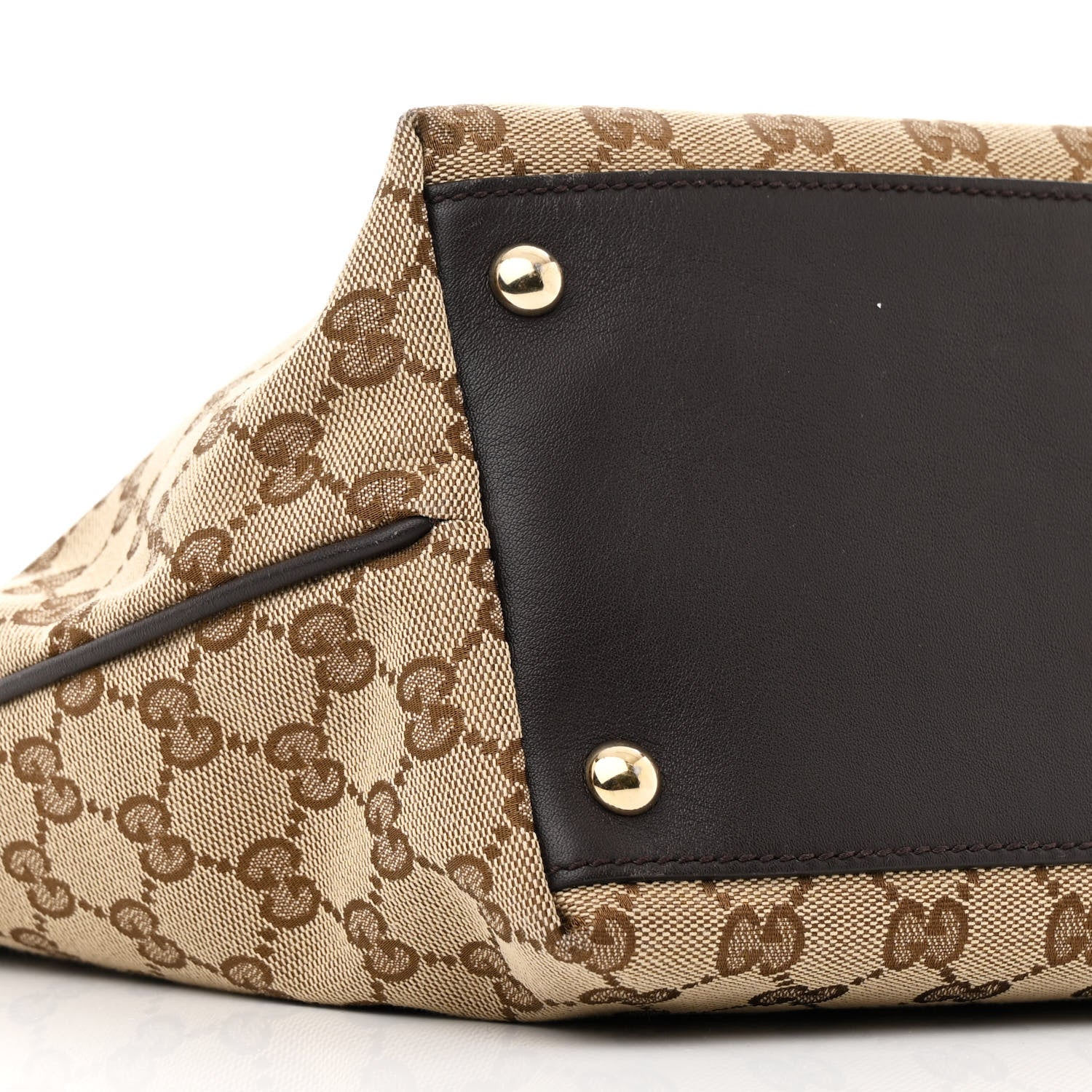 Gucci Monogram Medium New Britt Tote Brown 9 of 10