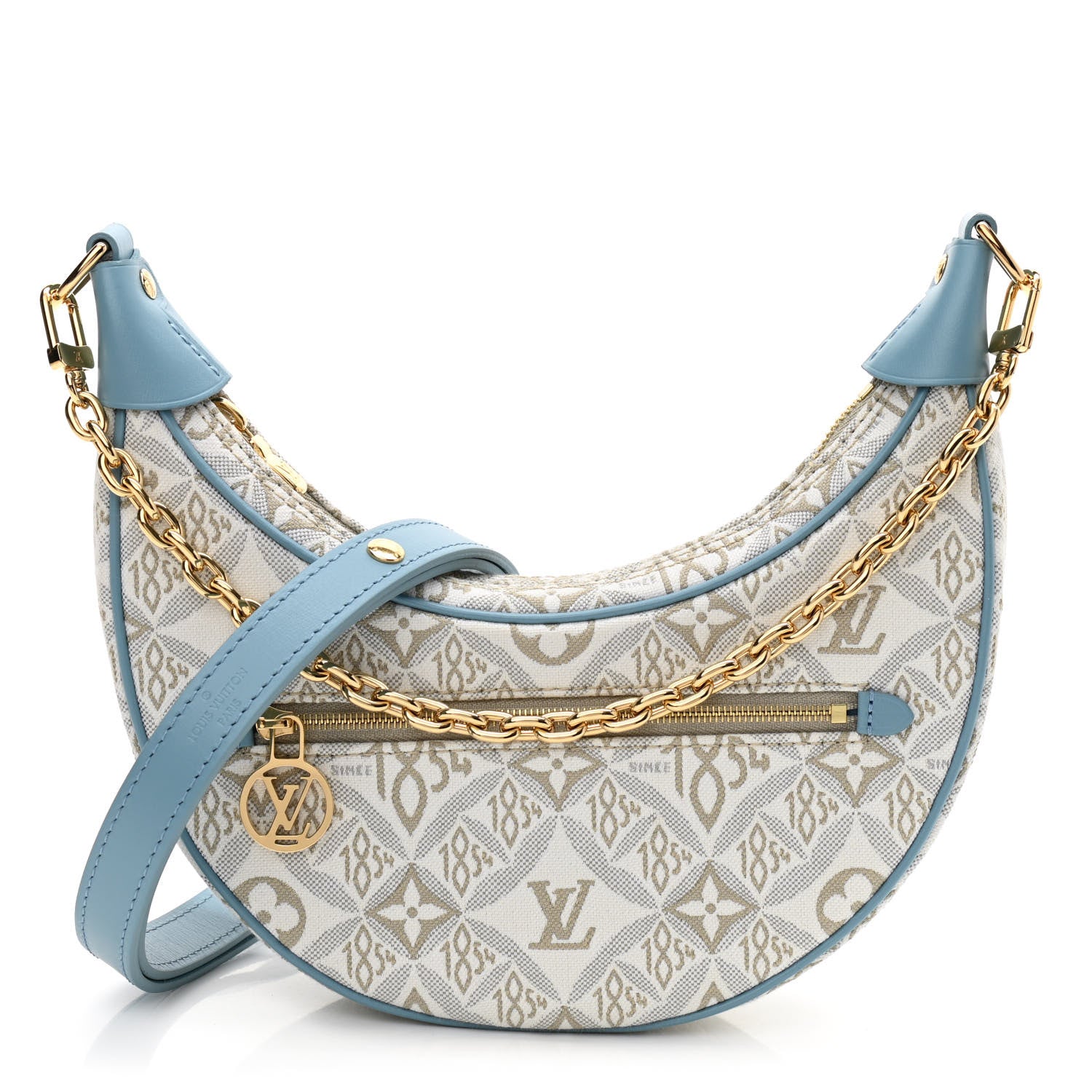 Louis Vuitton Jacquard Since 1854 Loop White Blue 1 of 9