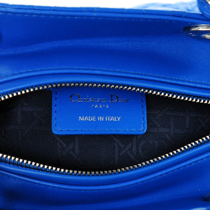 Christian Dior Lambskin Cannage Medium Lady Dior Blue Persan 6 of 7