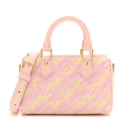 Louis Vuitton Empreinte Monogram Summer Stardust Nano Speedy Pink 1 of 10
