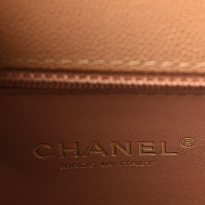 Chanel Caviar Quilted Mini Coco Chain Handle Flap Dark Beige 5 of 9
