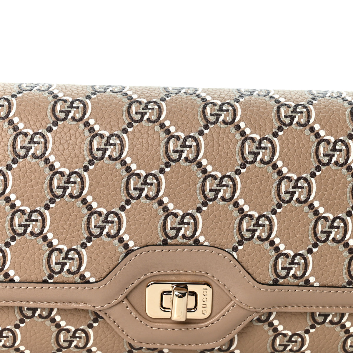 Gucci GG Shadow Monogram Small Luce Shoulder Bag Beige 9 of 19