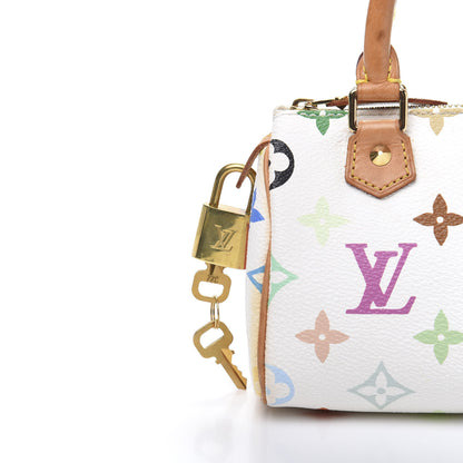 Louis Vuitton Monogram Multicolor Mini Sac HL Speedy White 9 of 13