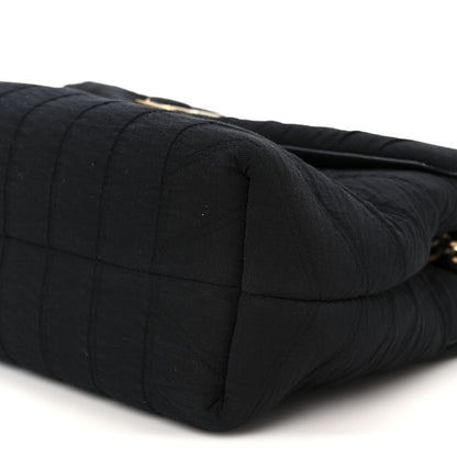 Saint Laurent Fabric Y Quilted Monogram Small Loulou Chain Satchel Black 11 of 12