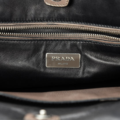Prada Glace Calf Twin Pocket Tote Bambu 6 of 21