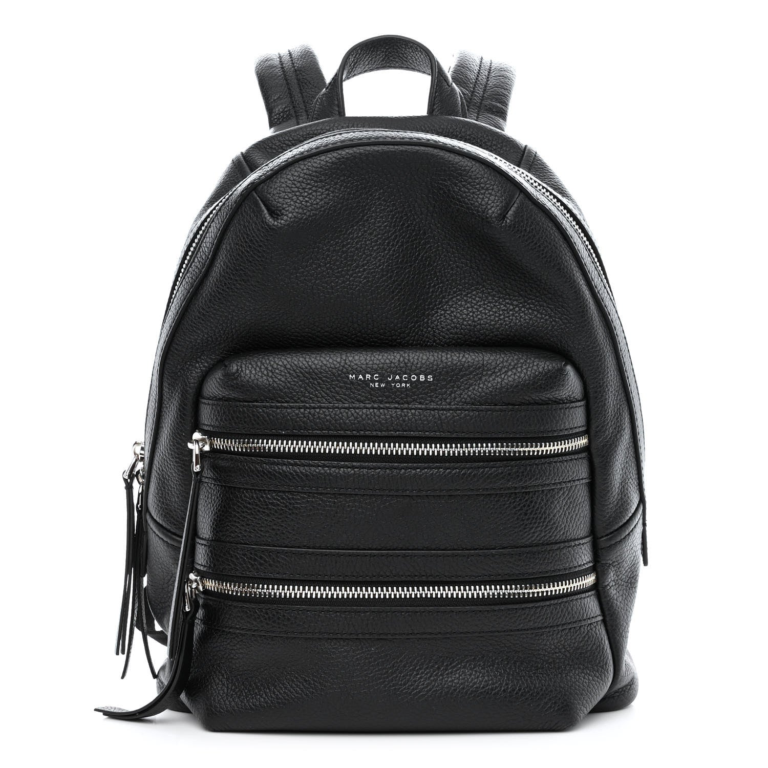 Marc Jacobs Pebbled Calfskin Biker Backpack Black 1 of 12