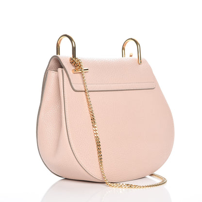 Chloe Grained Lambskin Drew Shoulder Bag Cement Pink 3 of 7