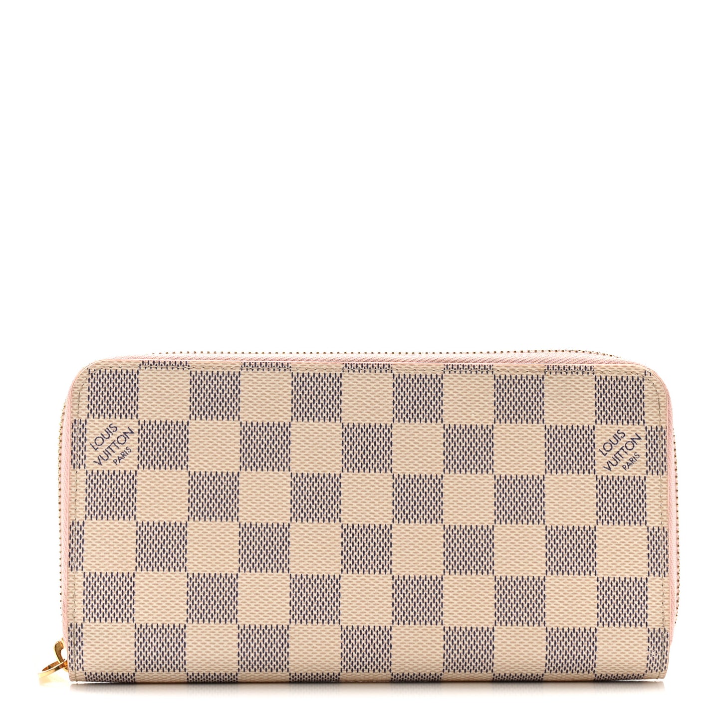 Damier Azur Zippy Wallet Rose Ballerine