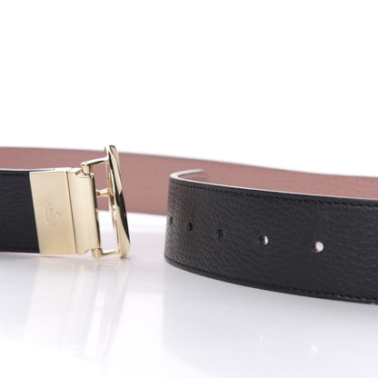 Gucci Calfskin 1973 Reversible Belt 90 36 Black Pink 6 of 7