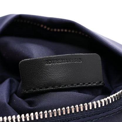 Burberry Nylon Vintage Check Print Logo Wristlet Navy 8 of 9