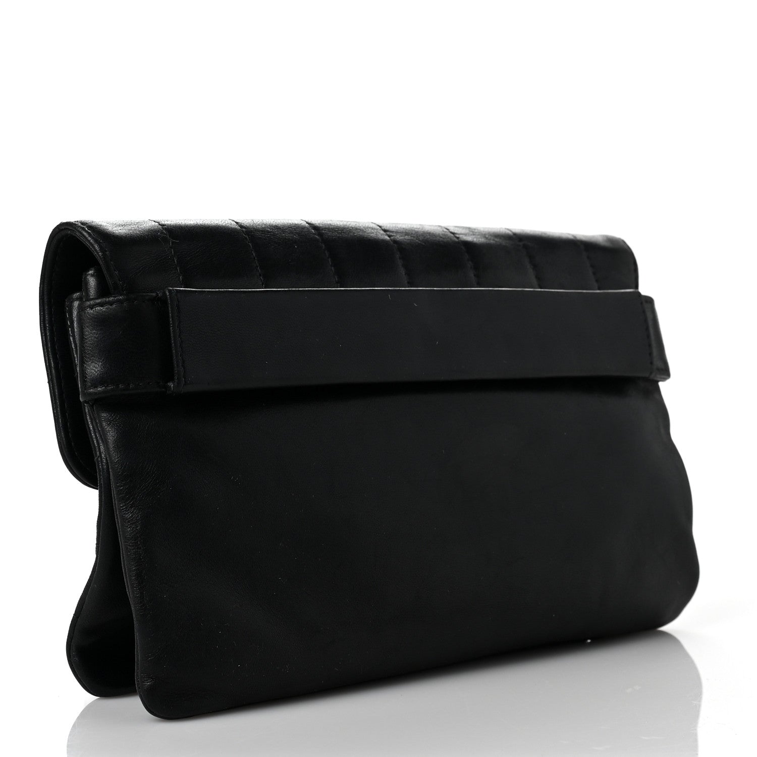 Chanel Lambskin Chocolate Bar Reissue Clutch Black 3 of 8