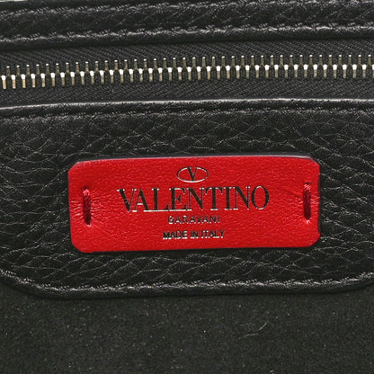 Valentino Garavani Grained Calfskin Small Rockstud Shoulder Tote Black 6 of 9