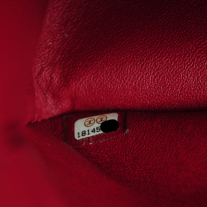 Chanel Caviar Quilted Jumbo Double Flap Dark Red 8 of 9