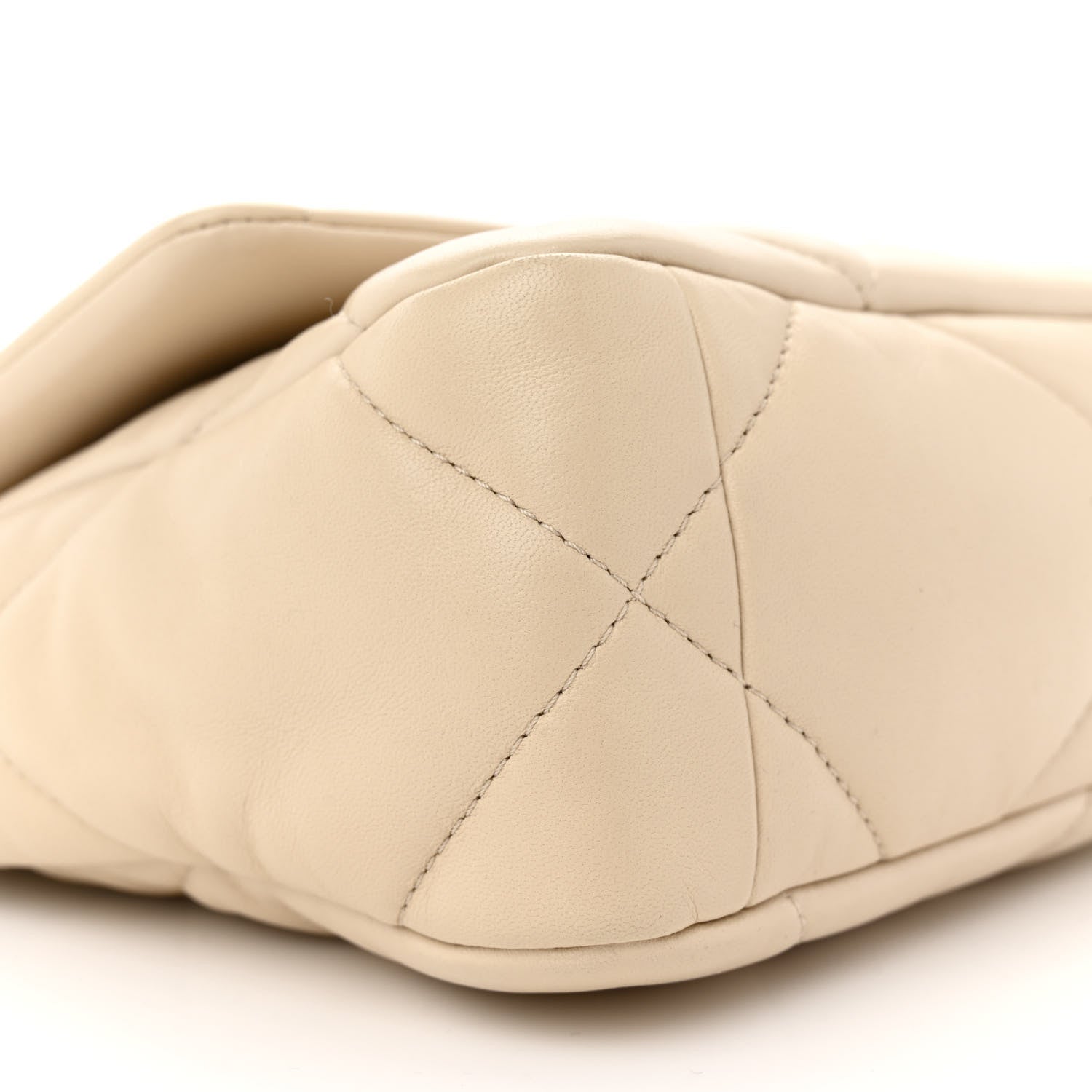 Chanel Lambskin Quilted Medium Chanel 19 Flap Beige 9 of 13