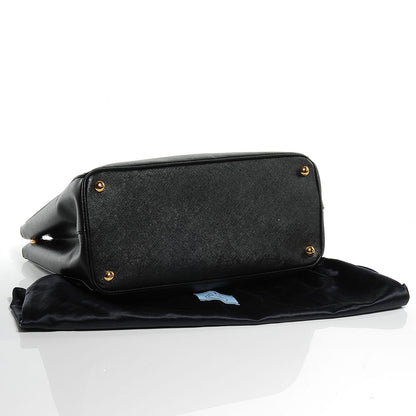 Prada Saffiano Lux Medium Tote Nero Black 4 of 9