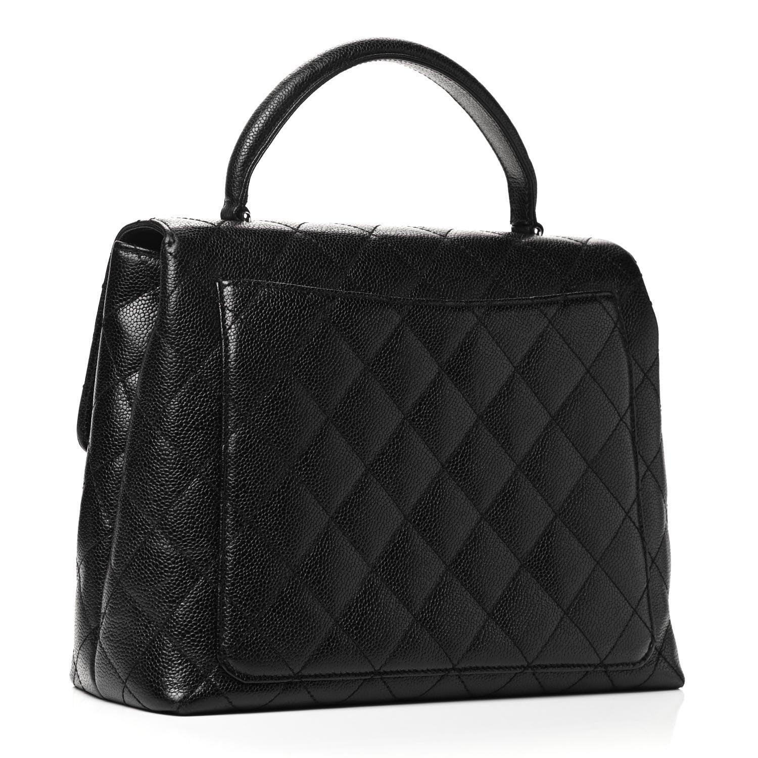 Chanel Caviar Quilted Jumbo Kelly Flap Black 2 of 4