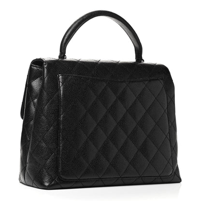 Chanel Caviar Quilted Jumbo Kelly Flap Black 2 of 4