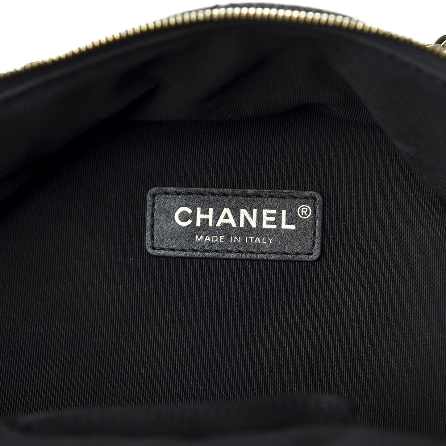Caviar Quilted Medium Zip Around Backpack Black