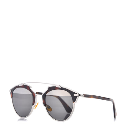 Christian Dior So Real Sunglasses Palladium Havana 1 of 9