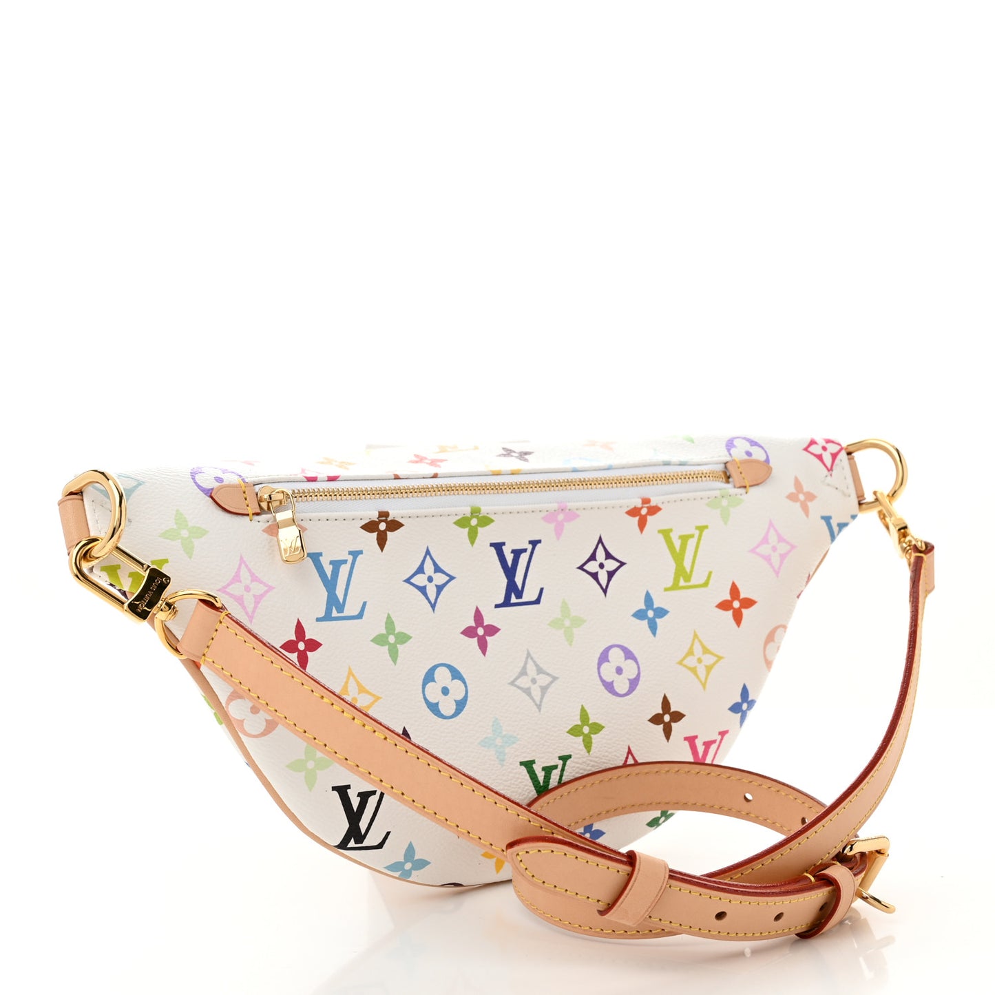 LV X TM Monogram Multicolor High Rise Bumbag White