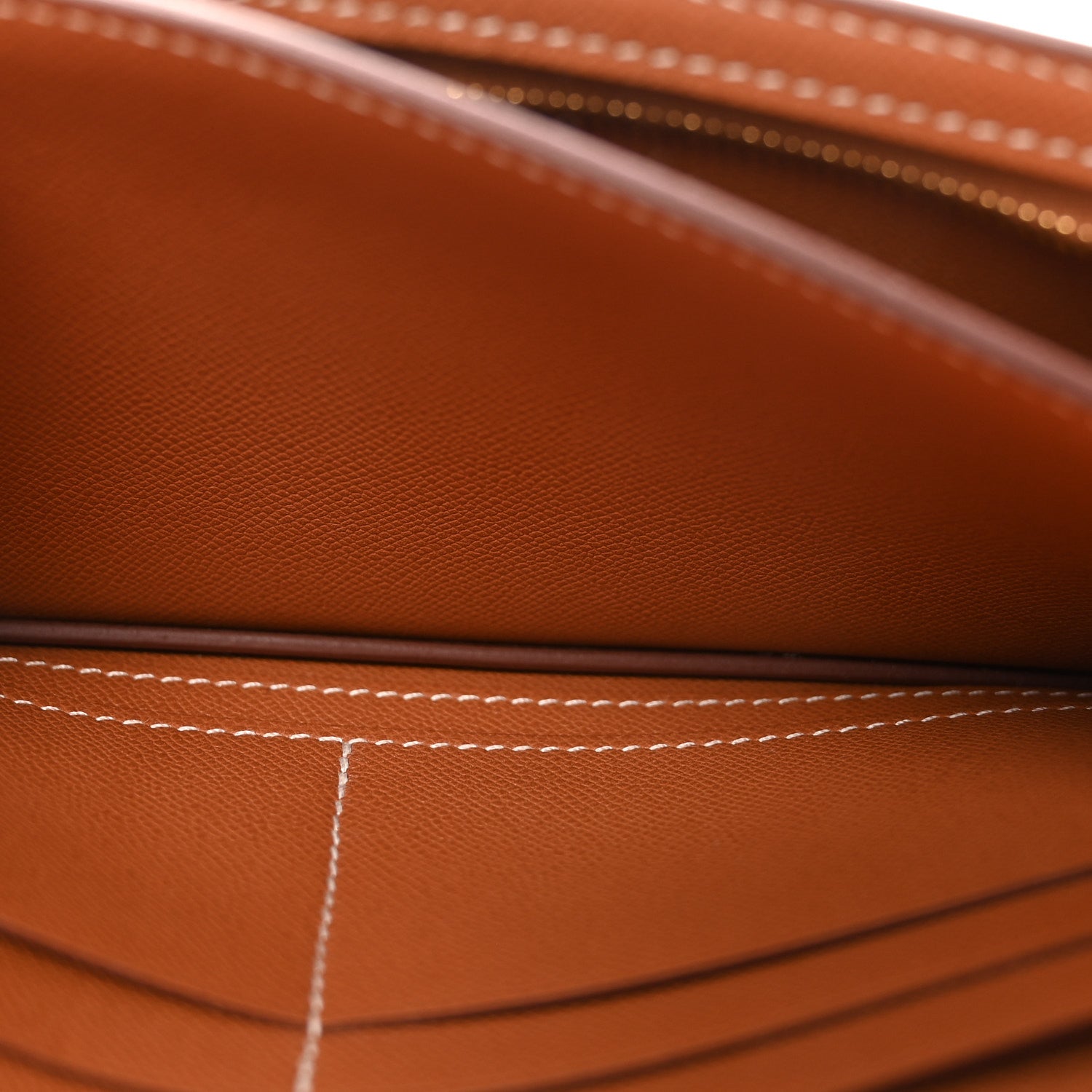 Hermes Madame Calfskin Kelly Pocket Long Wallet Gold 5 of 8