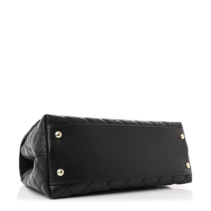 Chanel Caviar Quilted Small Coco Handle Flap Black 4 of 11