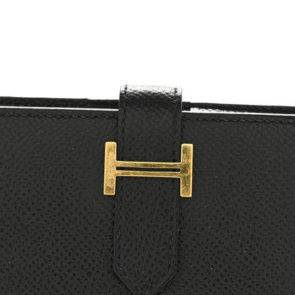 Hermes Epsom Bearn Compact Wallet Black 12 of 13