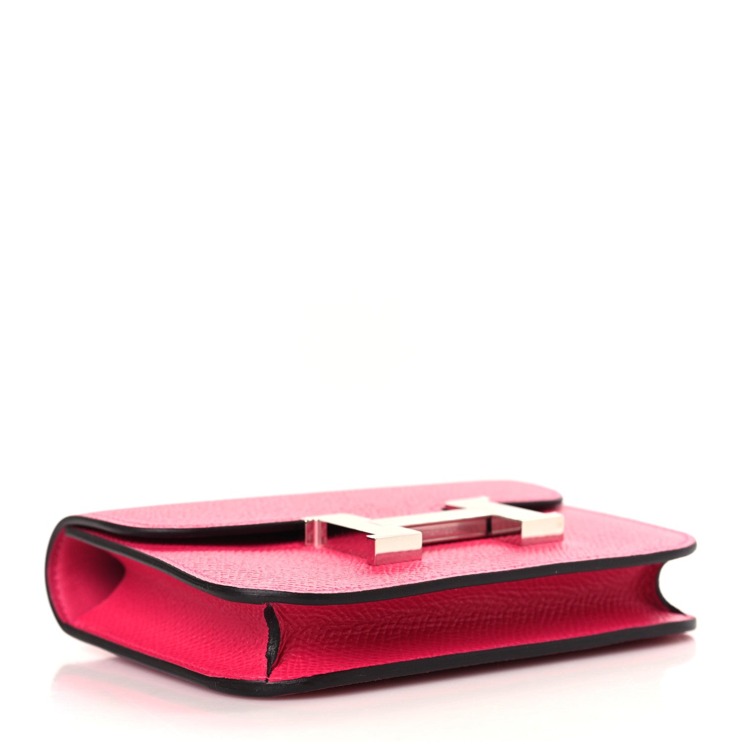 Hermes Epsom Constance Slim Wallet Rose Mexico 5 of 9
