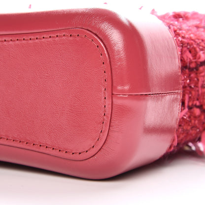 Chanel Tweed Calfskin Small Gabrielle Hobo Pink 9 of 9