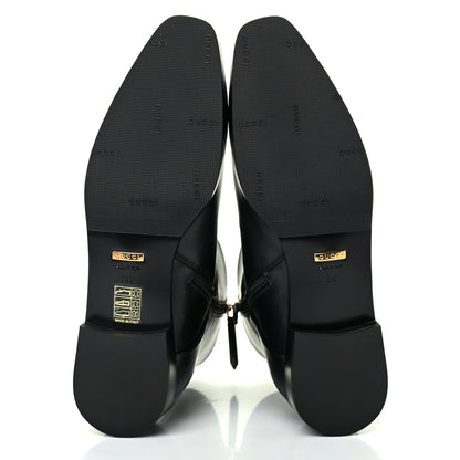Gucci Calfskin Womens GG Ankle Boots 39 Black 5 of 11
