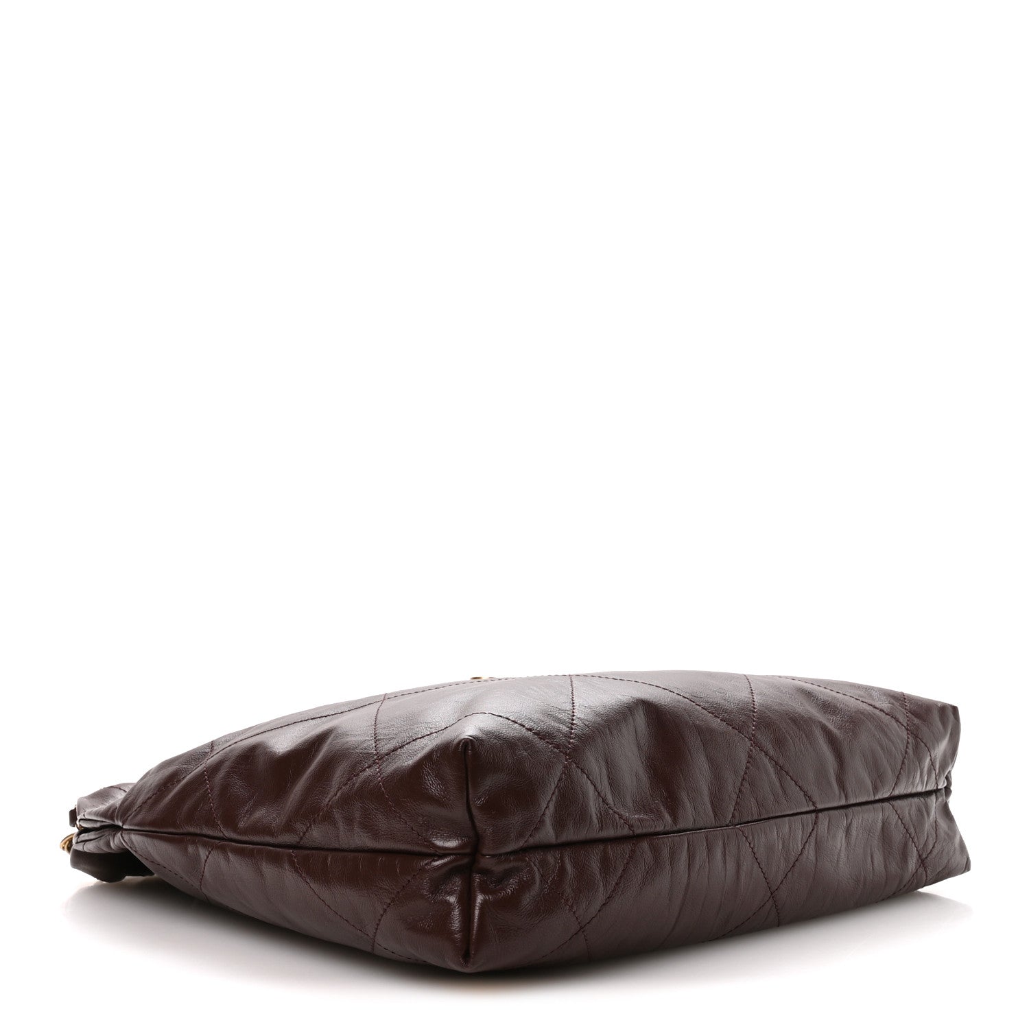 Chanel Shiny Calfskin Quilted Small Chanel 22 Dark Brown 1865837