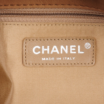 Chanel Calfskin Stitched Double Zip Hobo Beige 6 of 7