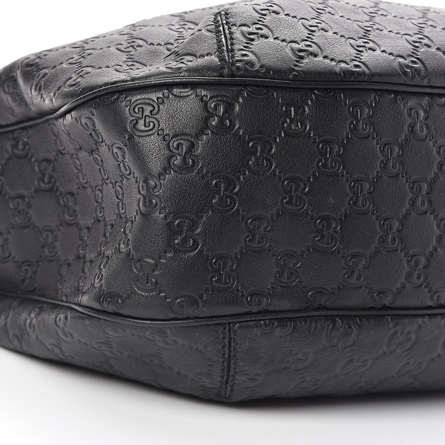 Gucci Guccissima Large New Ladies Web Hobo Black 8 of 10