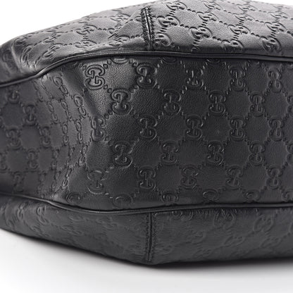 Gucci Guccissima Large New Ladies Web Hobo Black 8 of 10