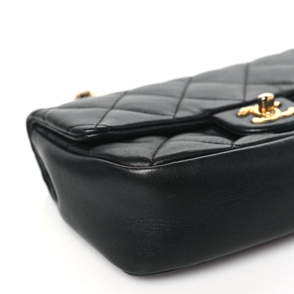 Chanel Lambskin Quilted Mini Heart Charms Flap Black 9 of 10