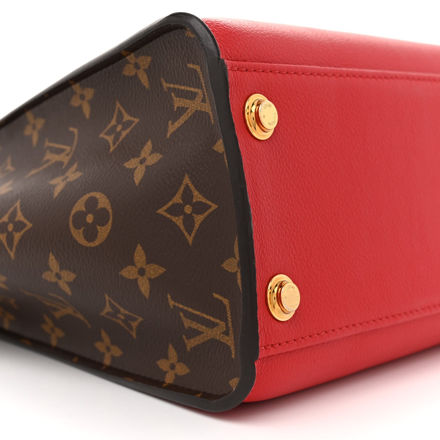 Louis Vuitton Calfskin Monogram On My Side Pirate Red 8 of 10