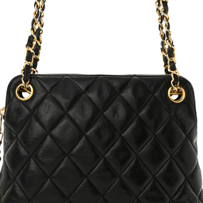 Chanel Lambskin Quilted Shoulder Bag Black 8 of 14
