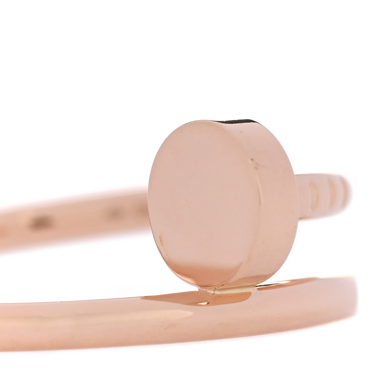 Cartier 18K Pink Gold Small Juste Un Clou Ring 56 7.5 5 of 6