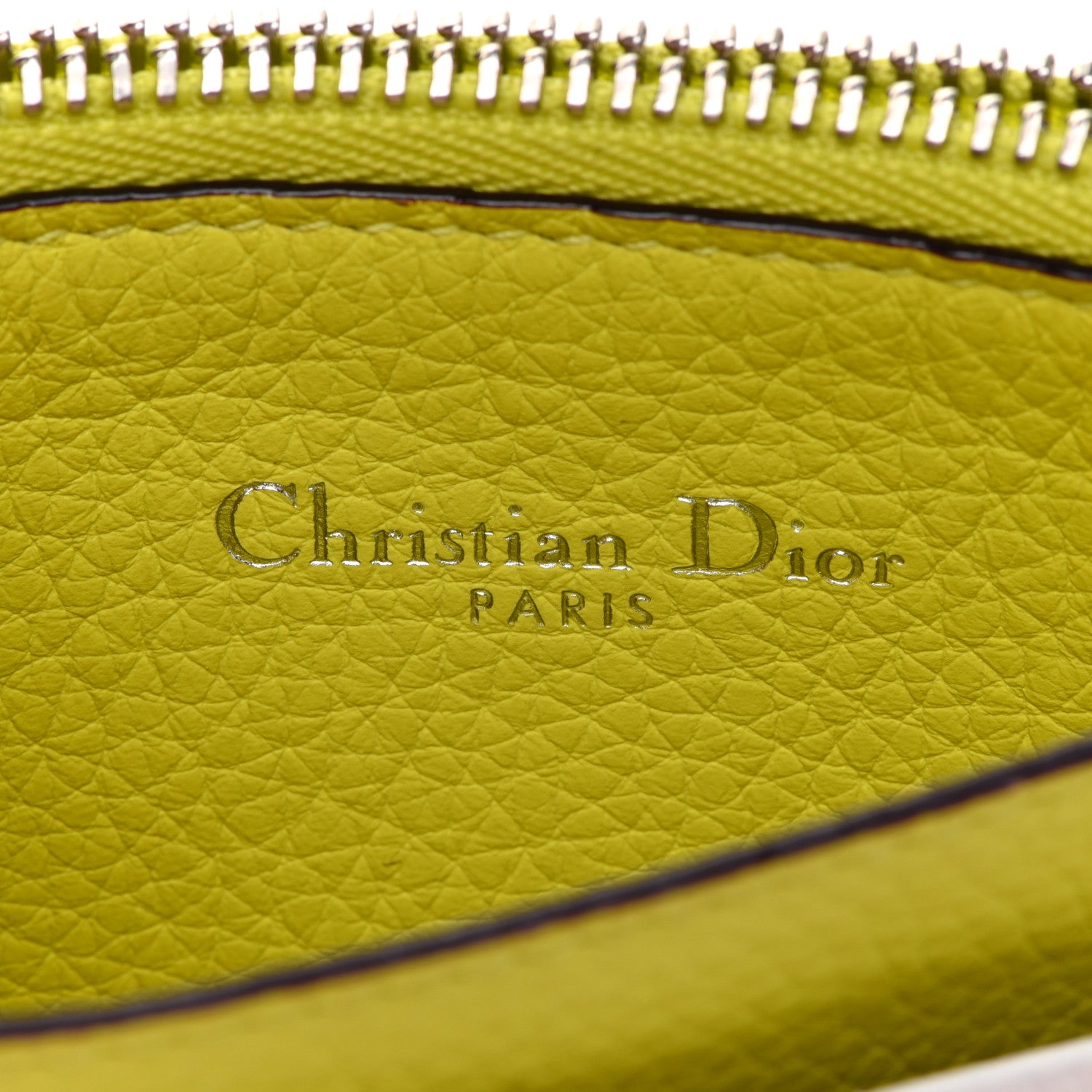 Christian Dior Bullcalf Tri-Color Diorissimo Card Holder Vert Acide 6 of 7
