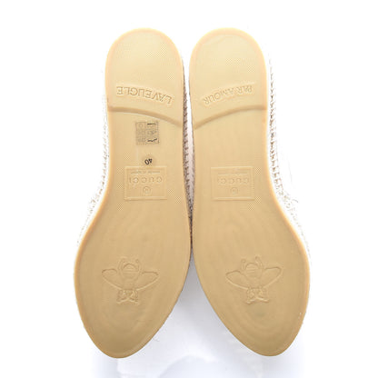 Gucci Canvas Logo Espadrilles 40 Greggio White 5 of 9
