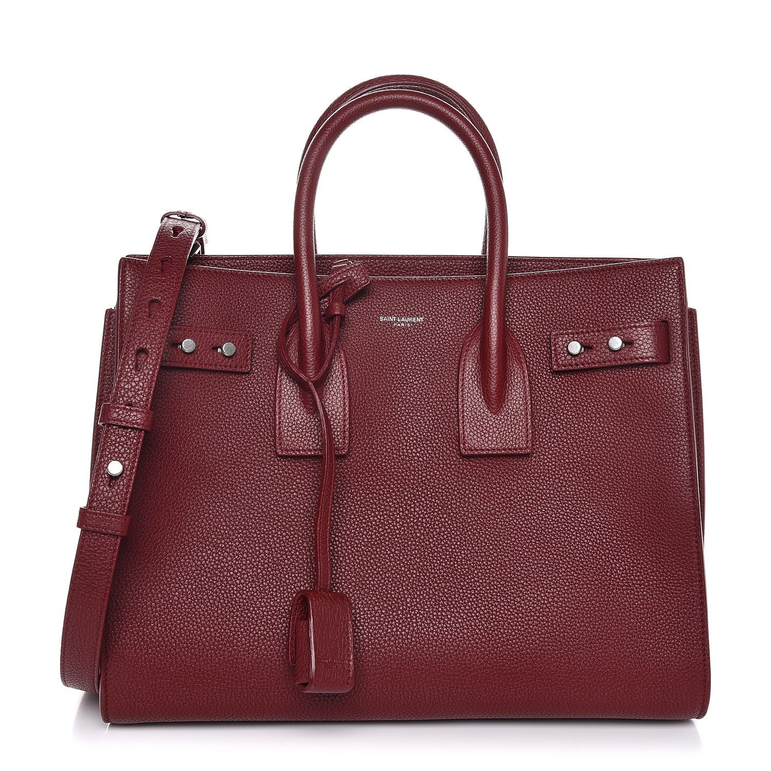 Saint Laurent Grained Calfskin Small Supple Sac De Jour Palissandre 1 of 8