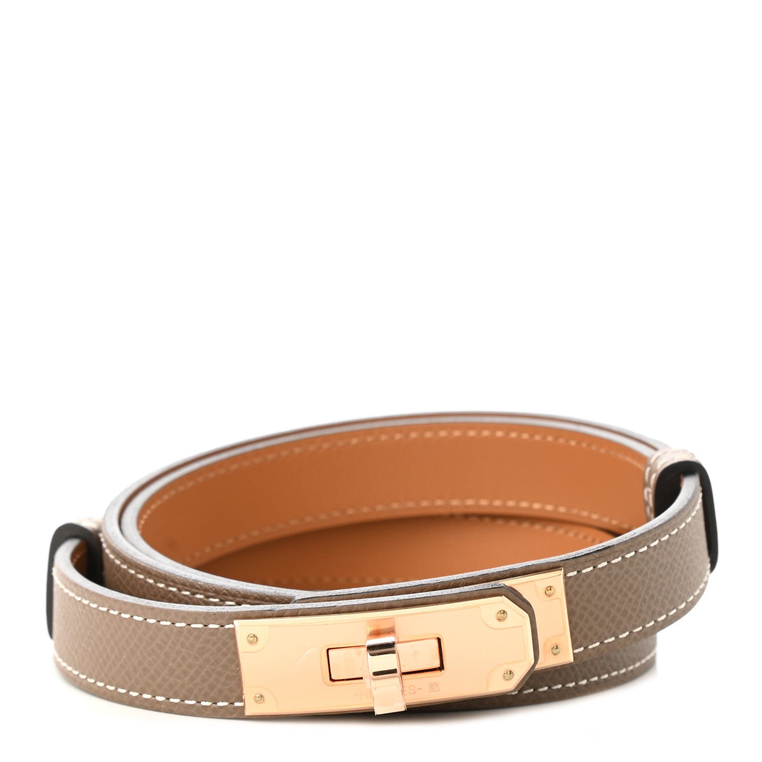 Hermes Epsom Kelly Belt Etoupe 1 of 10