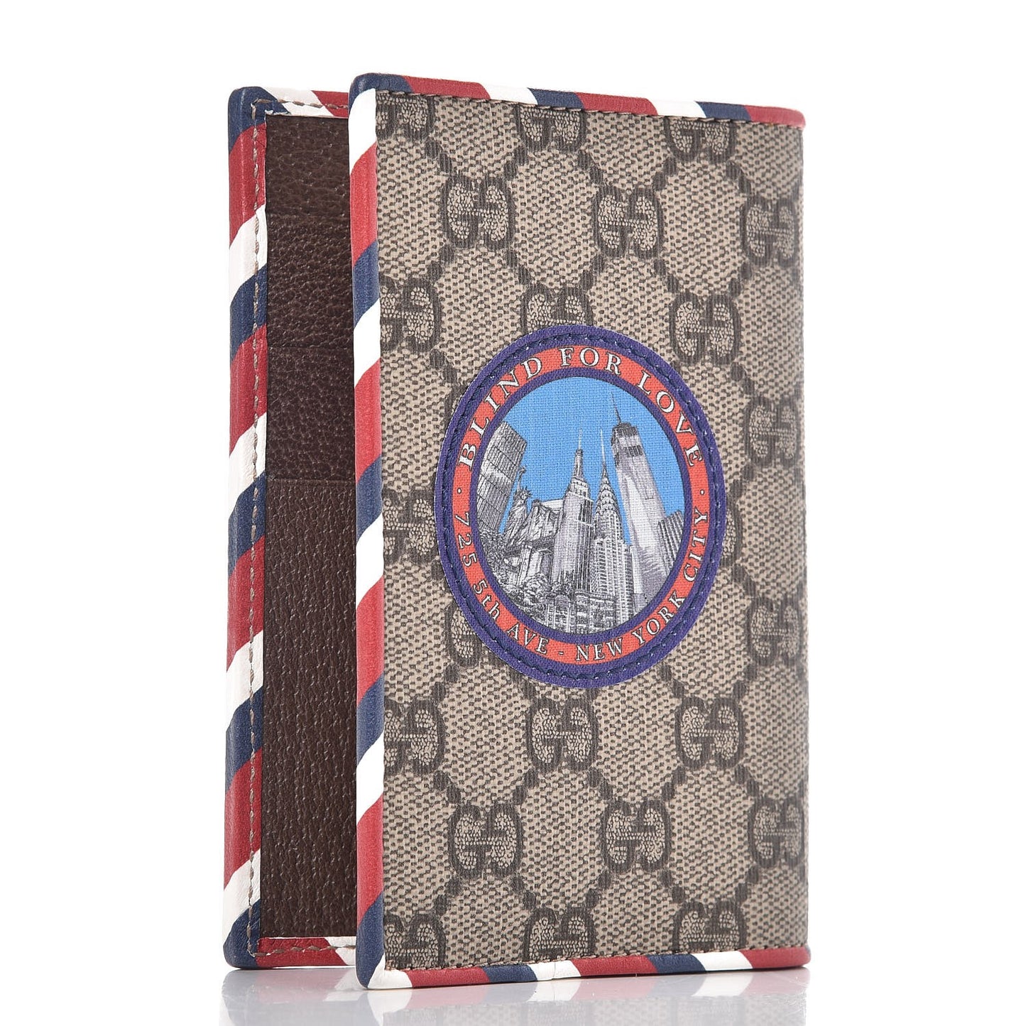 GG Supreme Monogram Courrier Passport Case