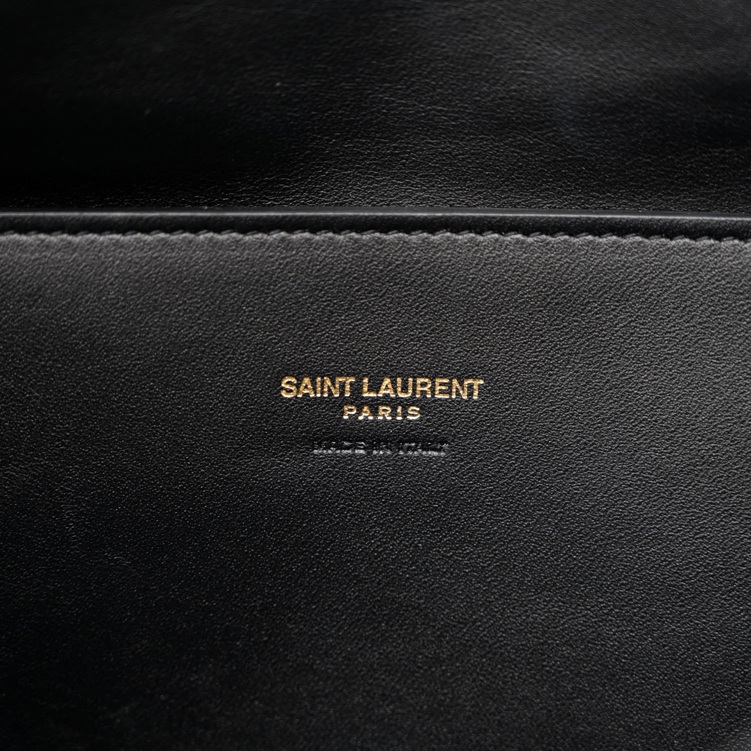 Saint Laurent Smooth Calfskin Suede Medium Reversible Monogram Kate Satchel Black 6 of 18