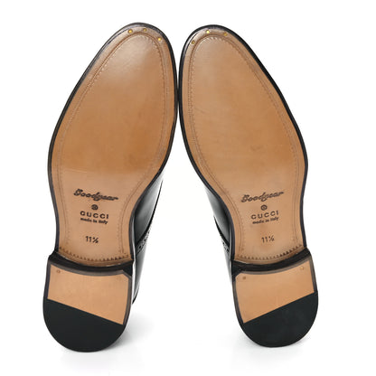 Gucci Calfskin Mens Double Monk Strap Loafers 11.5 Black 6 of 11