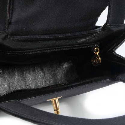 Chanel Satin Evening Bag Black 6 of 9