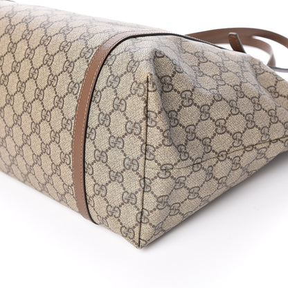 Gucci GG Supreme Monogram Medium Nice Tote Brown 12 of 13