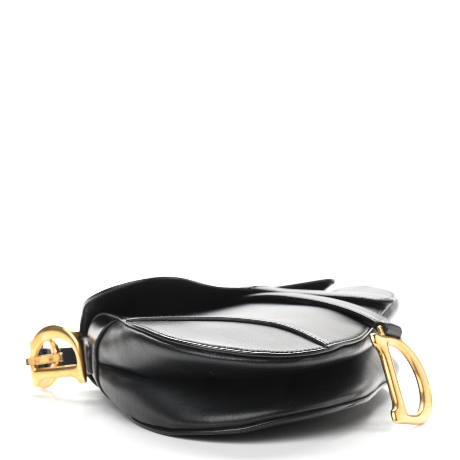 Christian Dior Calfskin Saddle Bag Black 3 of 9