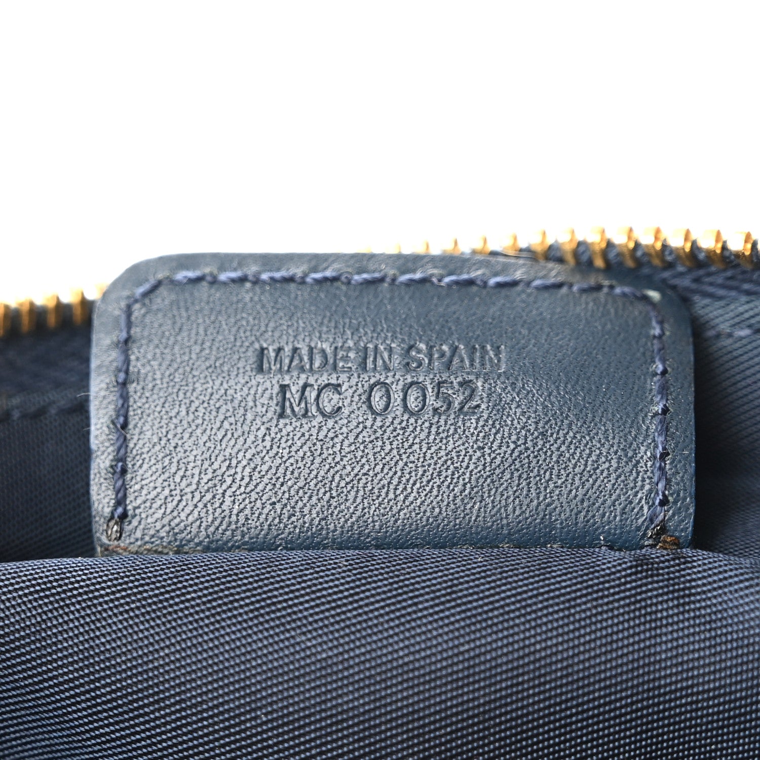 Christian Dior Monogram Mini Saddle Pochette Navy 7 of 11